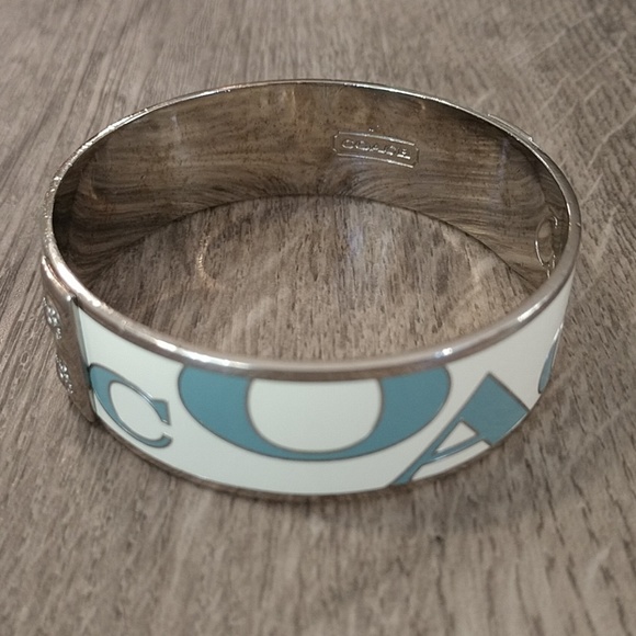 Coach Double Rivet Enamel Bangle - Picture 3 of 3